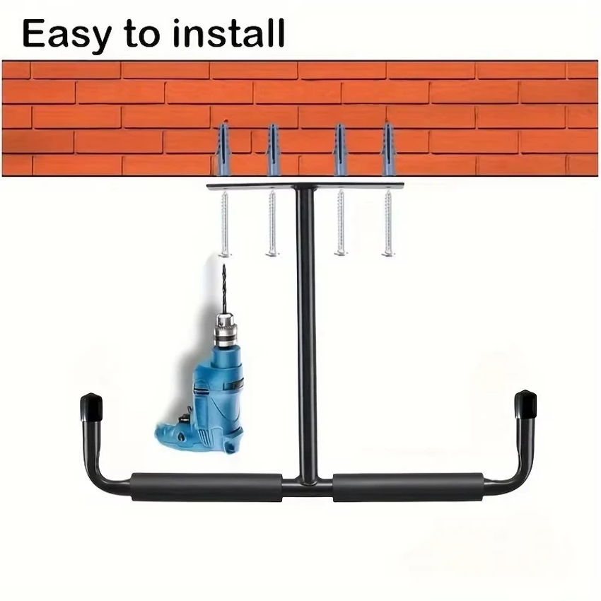 2pcs Metal T-shaped Hook Wall- - Heavy Equipment Storage ulasan dan harga