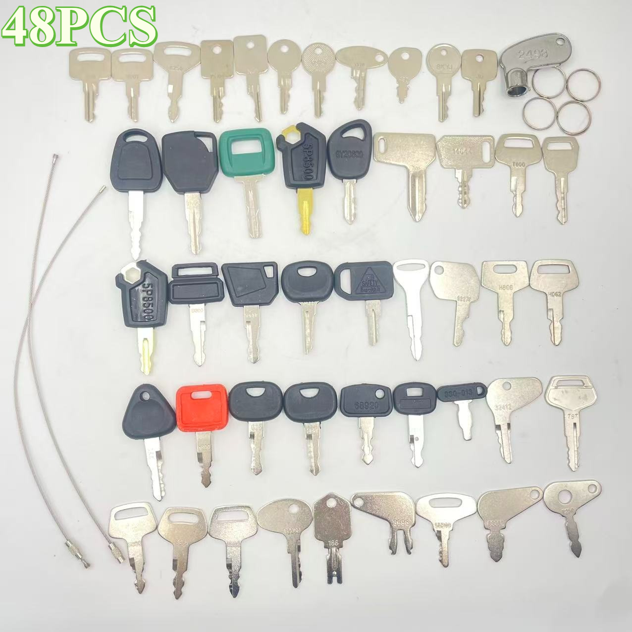 48PCS Heavy Equipment Keys Set - Heavy Equipment Bobcat ulasan dan harga