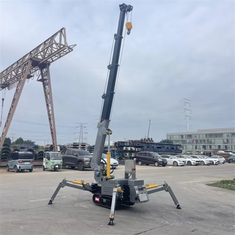 Compact Mini Spider Crane Hydr - Heavy Equipment Crane ulasan dan harga