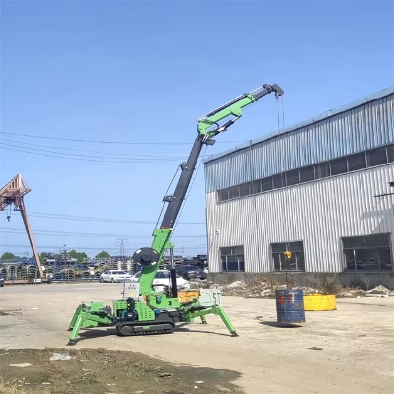 Compact Mini Spider Crane Hydr - Heavy Equipment Crane ulasan dan harga