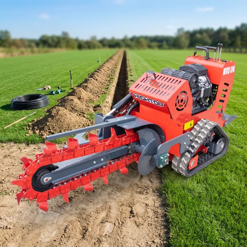 750mm Depth Stand-on Chain Tre - Trencher Machine Small ulasan dan harga