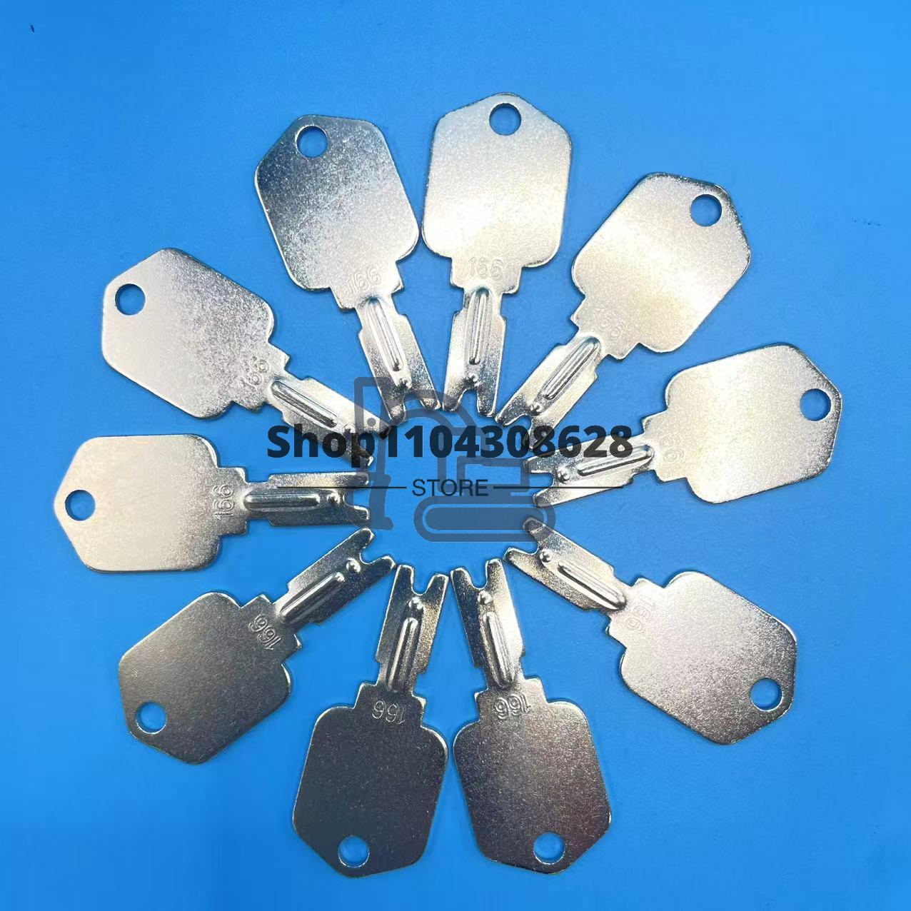 10PCS 166 Ignition Keys Forkli - Heavy Equipment Komatsu ulasan dan harga