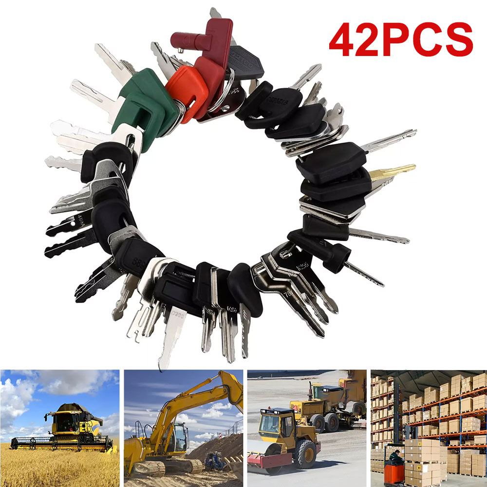 42pcs/18pcs construction machi - Heavy Equipment Key Ring ulasan dan harga