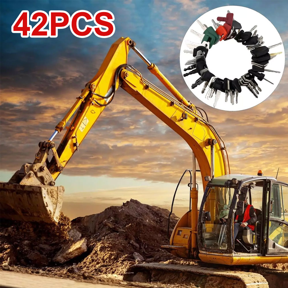 42pcs/18pcs construction machi - Heavy Equipment Key Ring ulasan dan harga
