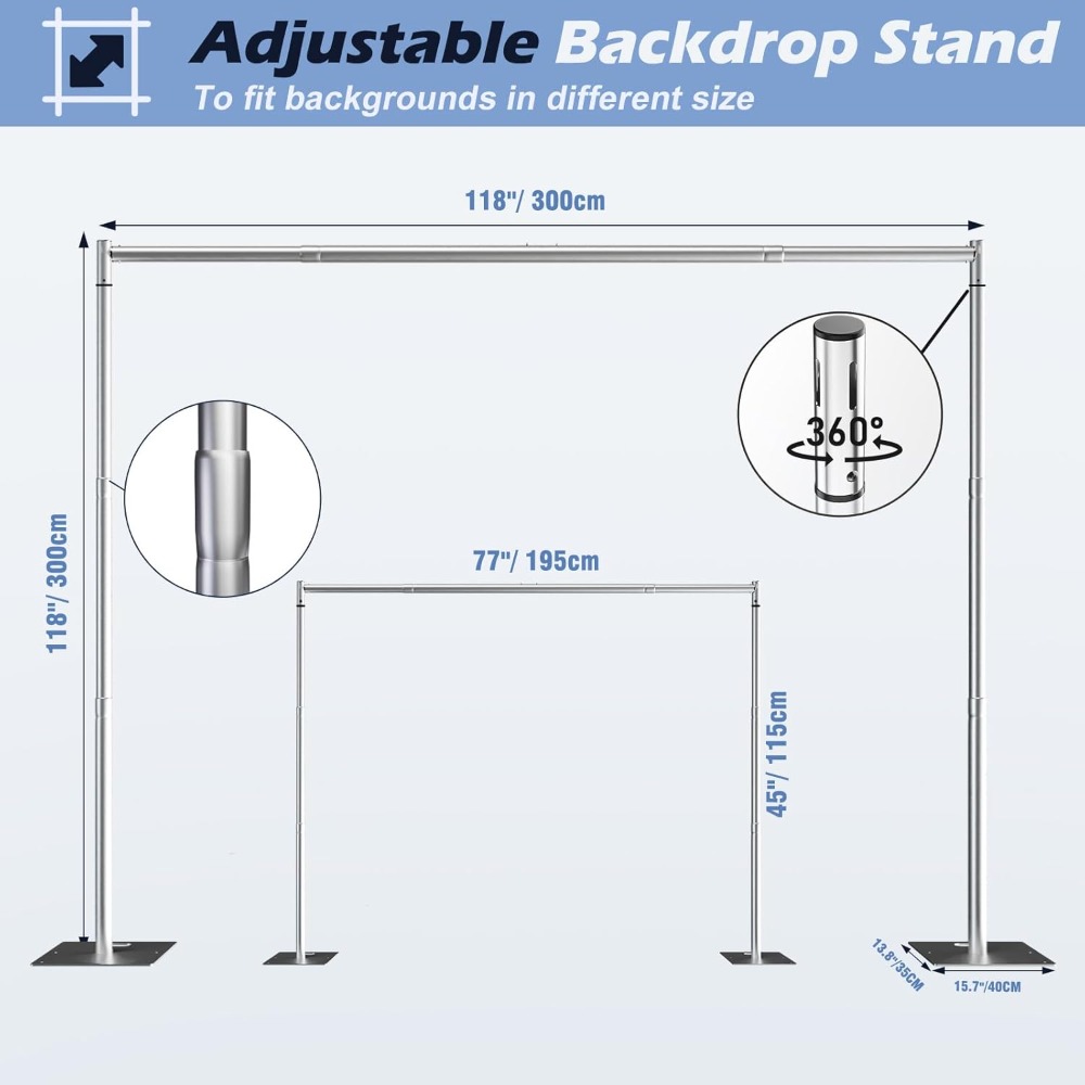 Heavy Duty Backdrop Stand Kit  - Heavy Equipment Video ulasan dan harga